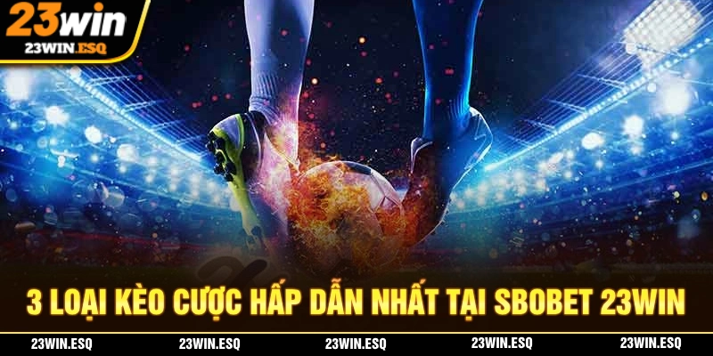 SBOBET 23WIN - Sảnh Cược Thể Thao Với Chất Lượng Quốc Tế 3 3 loại kèo cược hấp dẫn nhất mà bạn có thể tham gia tại SBOBET 23WIN