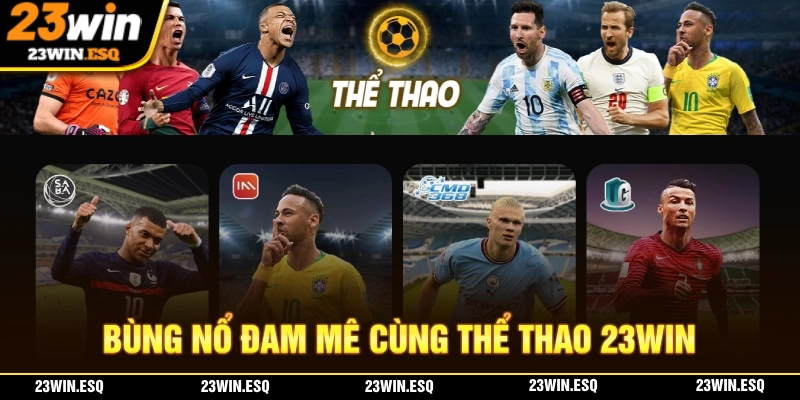 Thể thao 23WIN quy tụ nhiều sảnh cược chất lượng với số lượng kèo cược đa dạng